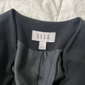 Elle Women's Black Blazer Scalloped